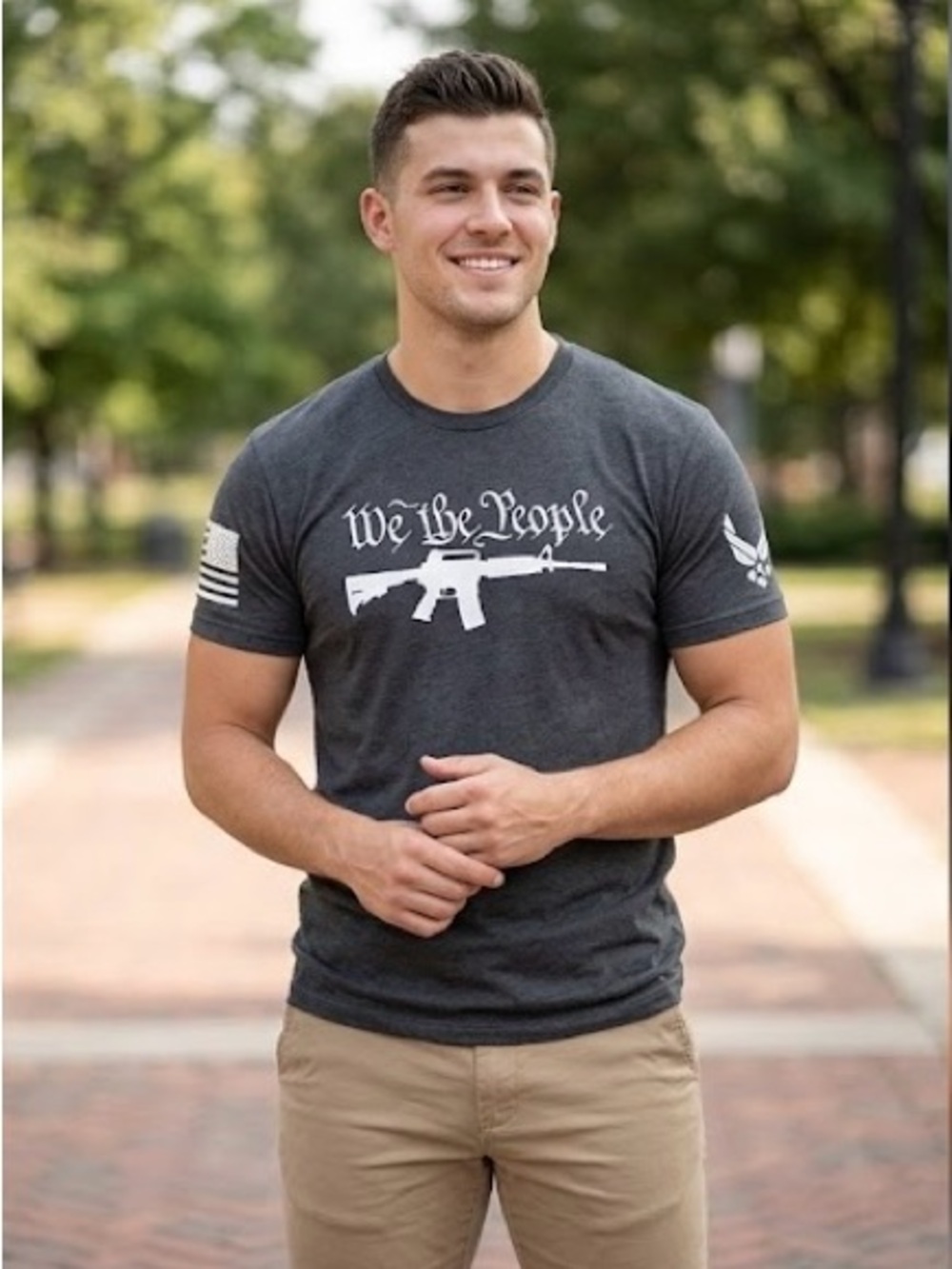 WE THE PEOPLE! Black shirt Sz-L